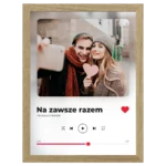 Plakat na Walentynki w stylu Spotify